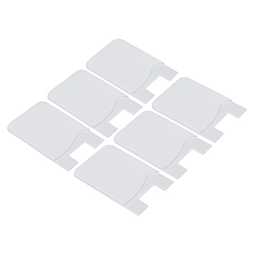 YOKIVE 6Stk Handy Kredit Karten Halter Selbstklebende Karten Hülle | Smartphone Tasche Toll für Geschäftskarten Zugangskarten (Weiß 3.66") von YOKIVE