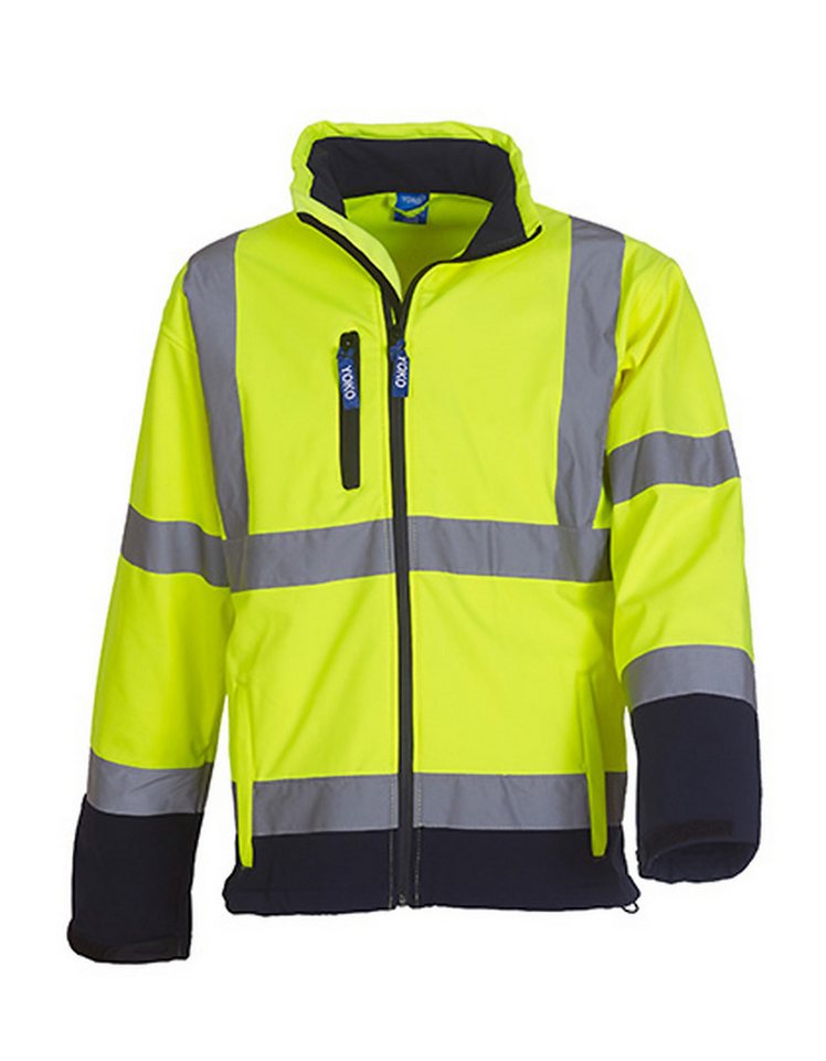 YOKO Softshelljacke Hi-Vis 2 Bands & Braces Softshell Jacket von YOKO