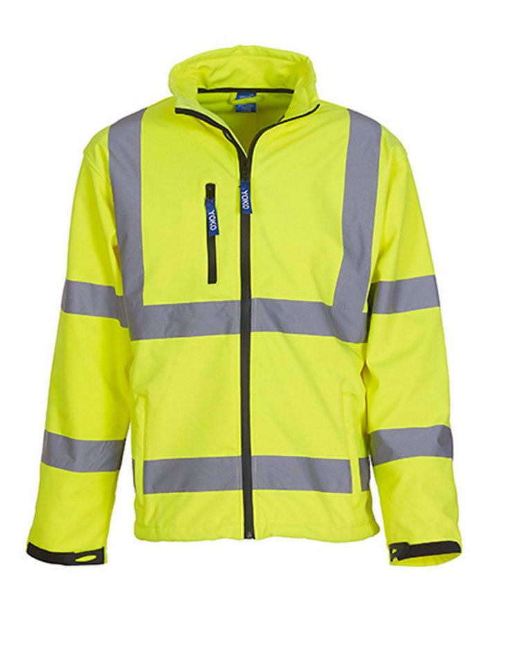 YOKO Softshelljacke Hi-Vis 2 Bands & Braces Softshell Jacket von YOKO
