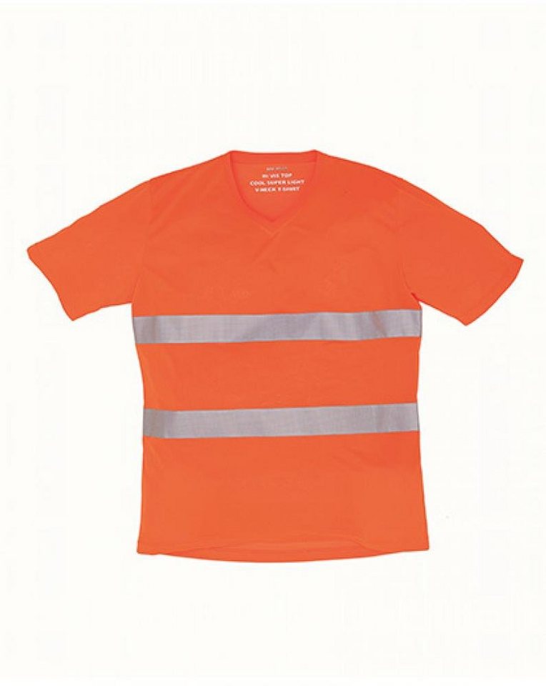 YOKO Warnschutz-Shirt Herren Hi Vis Top Cool Super Light V-Neck Arbeits T-Shirt von YOKO