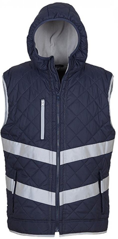 YOKO Warnweste Hi Vis Kensington Hooded Gilet - Arbeitsweste - EN ISO 20471 von YOKO