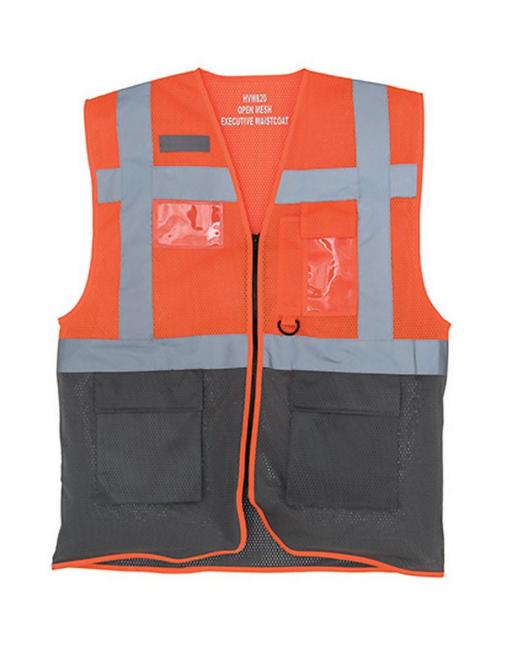 YOKO Warnweste Hi-Vis Top Cool Recycled Open Mesh Executive Waistcoat von YOKO