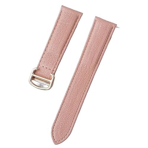 YOLIONU Echtes Leder Uhrenarmband Für Cartier Tank London Key Uhrenarmband(Birdwood color gold,20mm) von YOLIONU