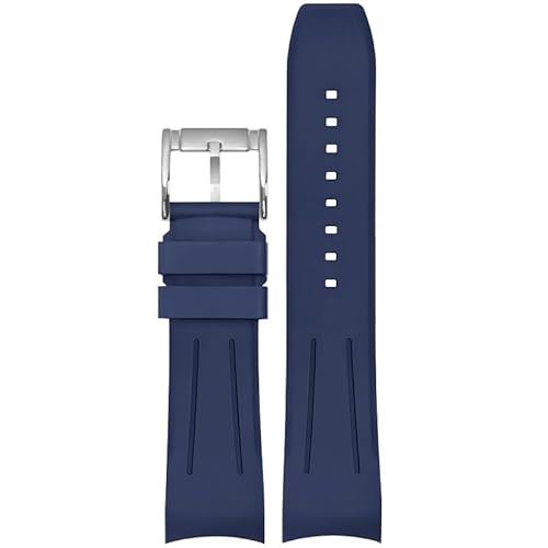 YOLIONU Fluorkautschuk-Uhrenarmband für Rolex Submariner Herrenuhr-Armbänder für Omega Seamaster(Blues1,22mm) von YOLIONU