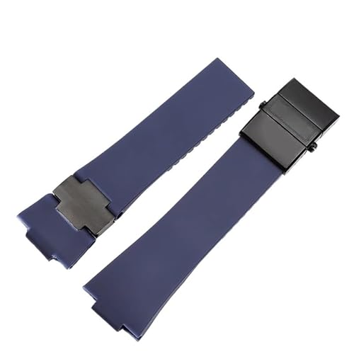YOLIONU Für Athens Observation Navigation 1183 Herren Damen Wasserdichtes Gummi-Uhrenarmband(Blue-black) von YOLIONU