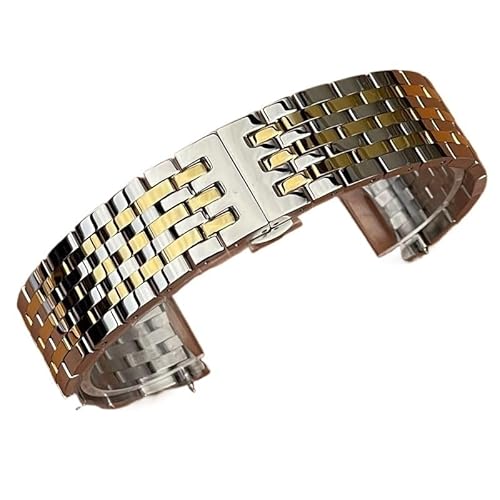YOLIONU Für Tissot 1853 T063 T063617A T063637A T063610A Stahluhrengürtel Herrenarmband(Golds) von YOLIONU