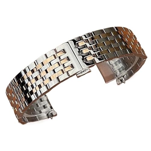 YOLIONU Für Tissot 1853 T063 T063617A T063637A T063610A Stahluhrengürtel Herrenarmband(Rose golds) von YOLIONU