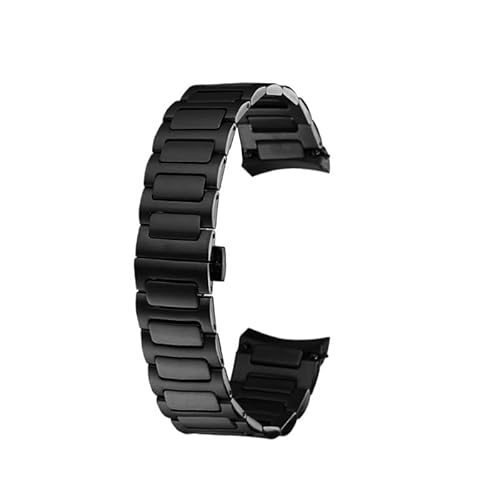 YOLIONU Gebogenes Edelstahlarmband für Mido Multifort TV M049.526 M049 Metall-Armband für Herren(Black) von YOLIONU