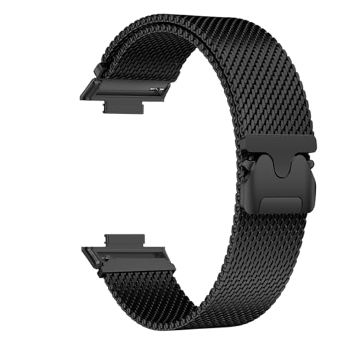 YOLIONU Milanese Magnetarmband für Huawei Fit 3 2 1 Metallschlaufe Armband Armband(Black,Fit 2) von YOLIONU