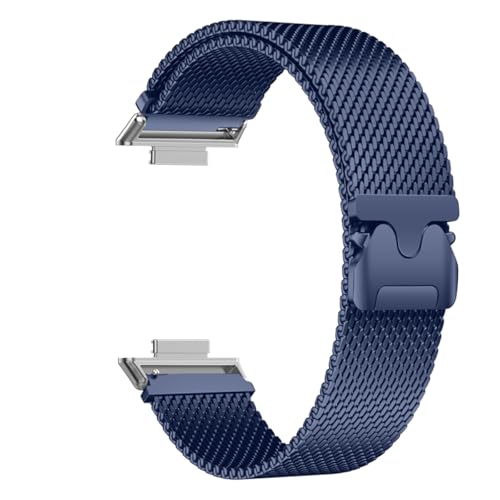 YOLIONU Milanese Magnetarmband für Huawei Fit 3 2 1 Metallschlaufe Armband Armband(Dark blue,Fit 3) von YOLIONU