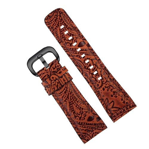 YOLIONU Rindsleder-Uhrenarmband für Seven On Friday Vintage M1 Sf-M2/02 SF-M3/01 Q1 Q2 Q3 P3 Armband-Zubehör(Brown black) von YOLIONU