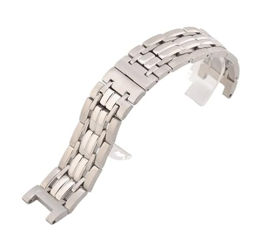 YOLIONU Stahl Uhrenarmband für GC GUESS Armband Kerben Uhrenarmband(Silver22-13mm) von YOLIONU