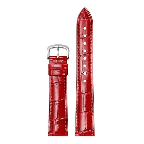 YOLIONU Uhrenarmband Aus Echtem Leder Für Cartier Tank Santos Dumont(Reds,20mm) von YOLIONU