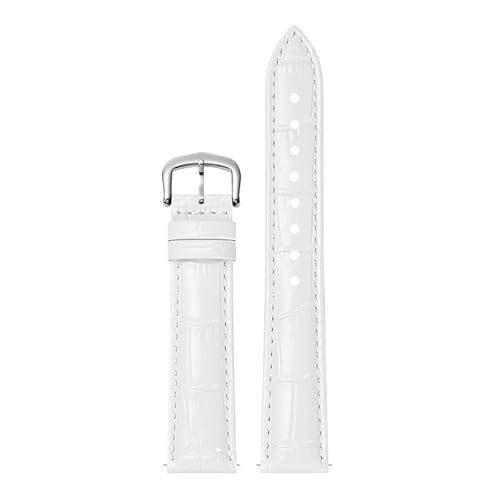 YOLIONU Uhrenarmband Aus Echtem Leder Für Cartier Tank Santos Dumont(Whites,18mm) von YOLIONU