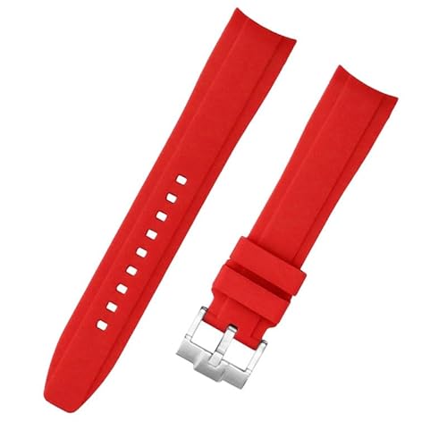 YOLIONU Wasserdichte Silikon-Uhrenarmbänder für Tissot Le Locle 1853 T410 Couturier Carson für Männer und Frauen(Red,19mm) von YOLIONU