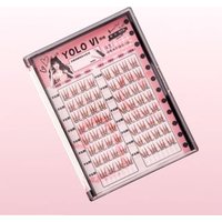 YOLO YYX - Heroine Camellia Series Individual Colored False Eyelashes Natural - Brown (8 pairs/64 clusters) von YOLO YYX