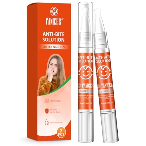 2er Pack Bitterer Nagelstift, Nägelkauen Stoppen Stift, Bitterer Stift gegen Nägelkauen & Daumenlutschen, Für Kinder und Erwachsene, Nagelpflege ohne Glanz, Hilft Gewohnheiten abzulegen 2er Pack Bitterer Nagelstift, Nägelkauen Stoppen Stift, Bitterer Stift gegen Nägelkauen & Daumenlutschen, Für Kinder und Erwachsene, Nagelpflege ohne Glanz, Hilft Gewohnheiten abzulegen von YOLONCE