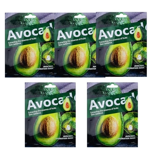 5 Stück Avocado Maske Fruchtmaske Set für Teenager Mädchen Frauen 5 Stück Avocado Maske Fruchtmaske Set für Teenager Mädchen Frauen von YOLONCE