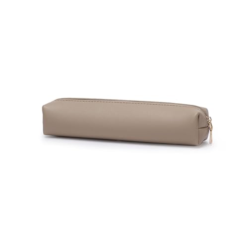 Koreanische version von student textur stift tasche ins einfache retro männer und frauen junior Mittelschule kleine kapazität geschenk schreibwaren tasche pu leder (s, khaki), khaki, klein, kaki, von YONBEN