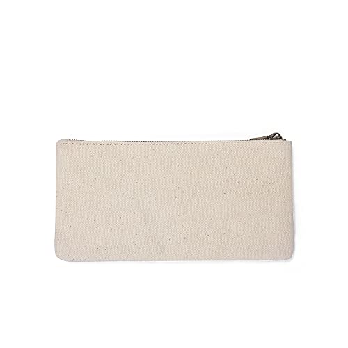 YONBEN Canvas Bleistifte-Etui Schreibwaren-Etui Beuteltasche (Beige, S) von YONBEN