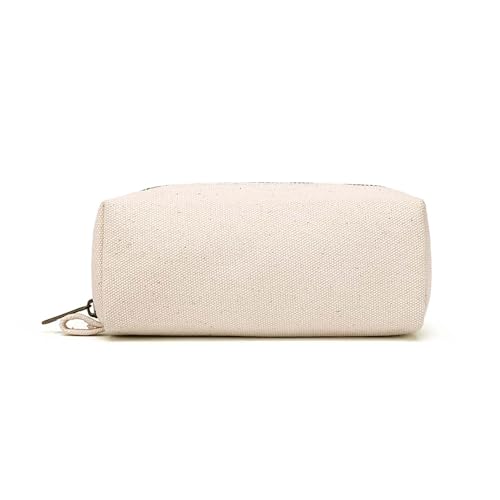 YONBEN Federmäppchen, strapazierfähiges Baumwoll-Leinen-Etui für Stifte, stilvoll und weich (Beige) von YONBEN