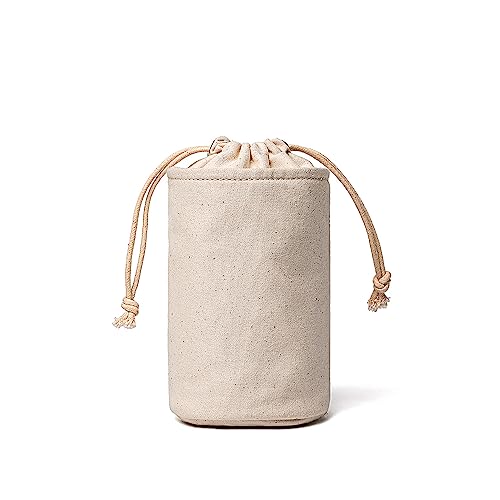 YONBEN Kosmetiktasche mit Kordelzug-Verschluss, multifunktionaler Organizer aus Segeltuch für Make-up und Toilettenartikel (Beige,XS) von YONBEN