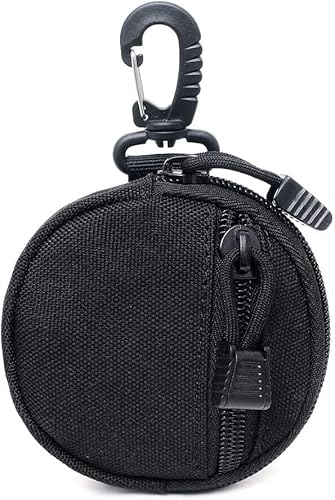 YONCONO Taktische Hüfttaschen kleine Multifunktions Molle Tasche, kompakte EDC Tasche, Militär Zubehör Organizer Tasche, Mini Schlüssel Brieftasche, kabelloses Headset Pack, Münztasche (Schwarz) von YONCONO