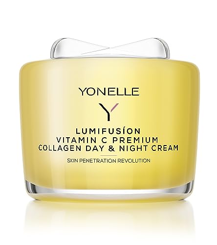 YONELLE Gesichtscreme mit Vitamin C LUMIFUSION – Tag und Nacht Creme - Anti Aging Creme Frauen – Gesichtspflege – Gesichtscreme Damen mit Collagen - Antifaltencreme Frauen – 55ml von YONELLE