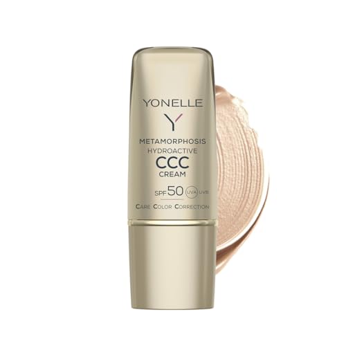YONELLE METAMORPHOSIS CCC Cream LSF50 mit Mattierender Wirkung - Getönte Tagescreme - Gesichtscreme Damen - Gesichtspflege mit Glättungseffekt - Creme Gesicht - Tinted Moisturizer 30ml YONELLE METAMORPHOSIS CCC Cream LSF50 mit Mattierender Wirkung - Getönte Tagescreme - Gesichtscreme Damen - Gesichtspflege mit Glättungseffekt - Creme Gesicht - Tinted Moisturizer 30ml von YONELLE