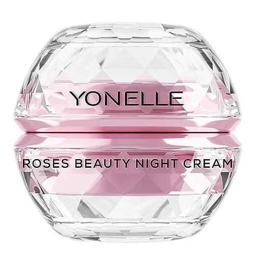 YONELLE Rose Gesichtscreme – Gesicht- und Augencreme - Gesichtscreme Damen mit Rose und Vitamin C - Anti Falten Crème – Anti-Aging Nachtcreme – 50ml von YONELLE