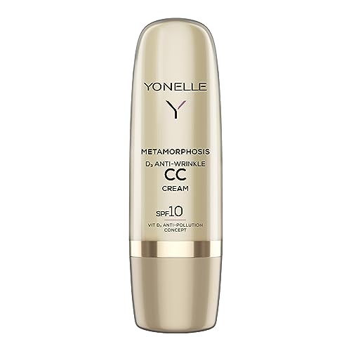 Yonelle CC Cream SPF10 - Anti Falten CC Creme - Serie Metamorphosis für Alle Hauttypen - Getönte Tagescreme mit Lichtschutzfaktor - Tinted Moisturizer mit LSF 10-1 Light Neutral - 50 ml von YONELLE
