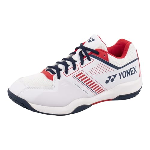 Yonex Mens Strider Flow Badminton Shoe Size: 8White/Red von YONEX