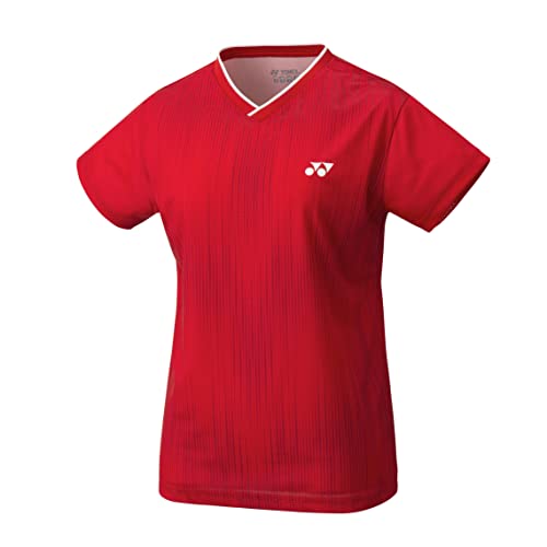 YONEX Women's Crew Neck Shirt YW0026 Ruby Red - rot, L von YONEX