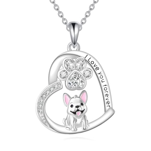 YONFQE Corgi Halskette mit Corgi Anhänger aus 925er Sterlingsilber Schmuck für Hundeliebhaber von YONFQE