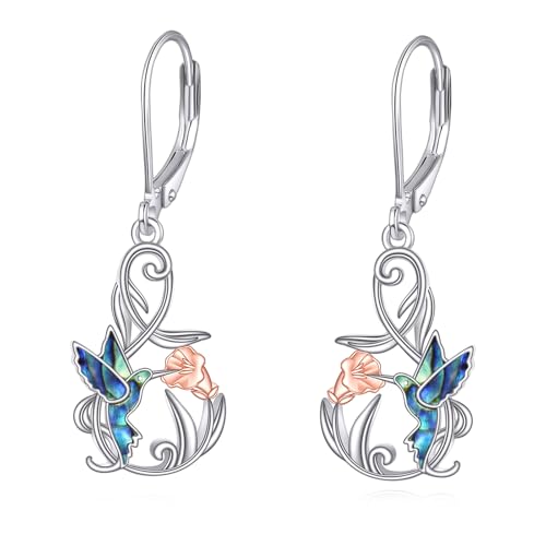 YONFQE Kolibri Ohrringe Sterling Silber Silber Hummingbird Dangle Ohrringe Kolibri Schmuckgeschenke für Frauen YONFQE Kolibri Ohrringe Sterling Silber Silber Hummingbird Dangle Ohrringe Kolibri Schmuckgeschenke für Frauen von YONFQE