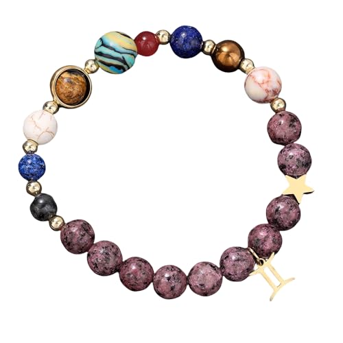 YONGHONGKEJI 12 Sternbilder Armband für Frauen Acht Planeten Schutzstern Armbänder Naturstein Perlenarmbänder für Männer Elastische Kugellager Manschettenarmreif Schmuckgeschenke Zwillinge YONGHONGKEJI 12 Sternbilder Armband für Frauen Acht Planeten Schutzstern Armbänder Naturstein Perlenarmbänder für Männer Elastische Kugellager Manschettenarmreif Schmuckgeschenke Zwillinge von YONGHONGKEJI