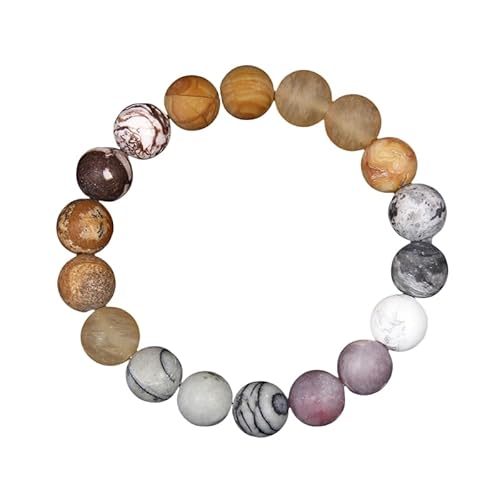 YONGHONGKEJI Armbänder Sonnensystem Armband Schmuck Universum Galaxie Planet Stein Perlen für Männer und Frauen Naturstein Kristall Stretch Armreif Astronomie Schmuck Geschenke Saturn von YONGHONGKEJI