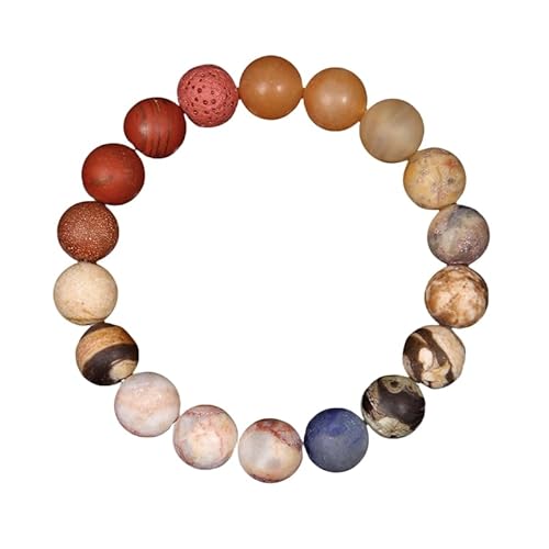 YONGHONGKEJI Armbänder Sonnensystem Armband Schmuck Universum Galaxie Planet Stein Perlen für Männer und Frauen Naturstein Kristall Stretch Armreif Astronomie Schmuck Geschenke Venus von YONGHONGKEJI