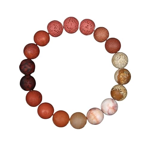 YONGHONGKEJI Armbänder Sonnensystem Armband Schmuck Universum Galaxie Planet Steinperlen für Männer und Frauen Naturstein Kristall Stretch Armreif Astronomie Schmuck Geschenke Sonne von YONGHONGKEJI