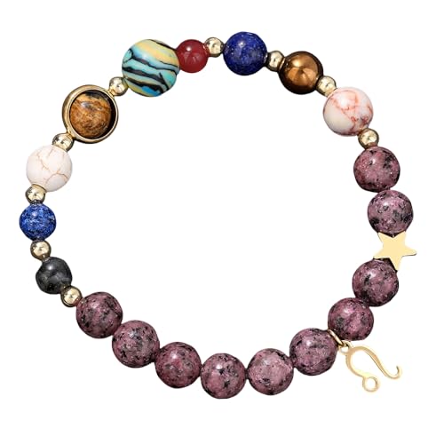 YONGHONGKEJI Armband mit 12 Sternbildern für Damen Acht Planeten Schutzstern Armbänder Naturstein Perlenarmbänder für Herren Elastische Kugellager Manschettenarmreif Schmuck Geschenke Löwe YONGHONGKEJI Armband mit 12 Sternbildern für Damen Acht Planeten Schutzstern Armbänder Naturstein Perlenarmbänder für Herren Elastische Kugellager Manschettenarmreif Schmuck Geschenke Löwe von YONGHONGKEJI