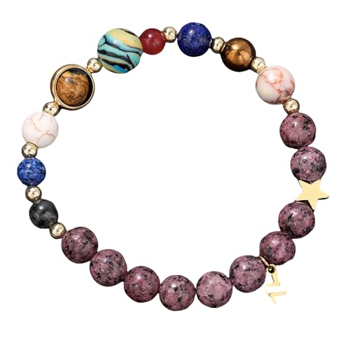 YONGHONGKEJI Armband mit 12 Sternbildern für Damen Acht Planeten Schutzstern Armbänder Naturstein Perlenarmbänder für Herren Elastische Kugellager Manschettenarmreif Schmuck Geschenke Wassermann YONGHONGKEJI Armband mit 12 Sternbildern für Damen Acht Planeten Schutzstern Armbänder Naturstein Perlenarmbänder für Herren Elastische Kugellager Manschettenarmreif Schmuck Geschenke Wassermann von YONGHONGKEJI