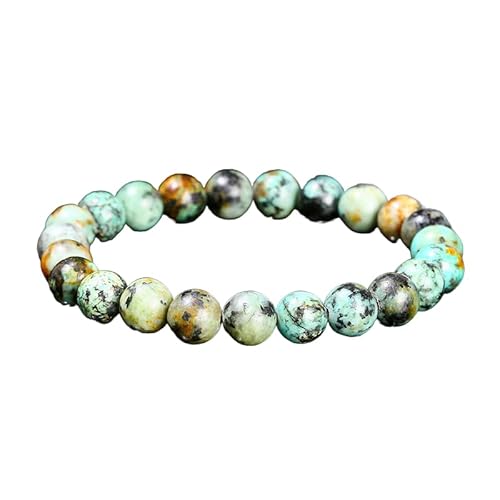 YONGHONGKEJI Heilkristall Armband Natürliche Edelstein Perlenarmbänder für Damen und Herren Energie Quarz Kristallstein Dehnbare Armreifen 7 Chakra Freundschaftsarmbänder Schmuckgeschenke Afrika von YONGHONGKEJI