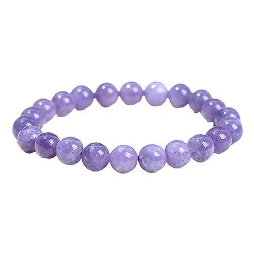 YONGHONGKEJI Heilkristall Armband Natürliche Edelstein Perlenarmbänder für Damen und Herren Energie Quarz Kristallstein Dehnbare Armreifen 7 Chakra Freundschaftsarmbänder Schmuckgeschenke Lila A von YONGHONGKEJI