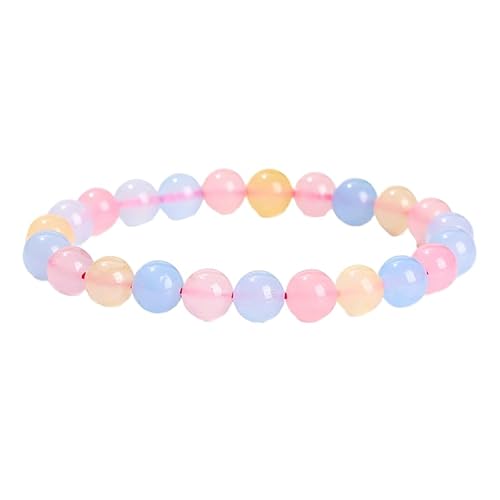 YONGHONGKEJI Heilkristall Armband Natürliche Edelstein Perlenarmbänder für Damen und Herren Energie Quarz Kristallstein Dehnbare Armreifen 7 Chakra Freundschaftsarmbänder Schmuckgeschenke Morgan von YONGHONGKEJI