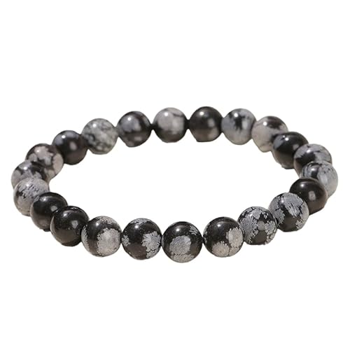 YONGHONGKEJI Heilkristall Armband Natürliche Edelstein Perlenarmbänder für Damen und Herren Energie Quarz Kristallstein Dehnbare Armreifen 7 Chakren Freundschaftsarmbänder Schmuckgeschenke Alaba von YONGHONGKEJI