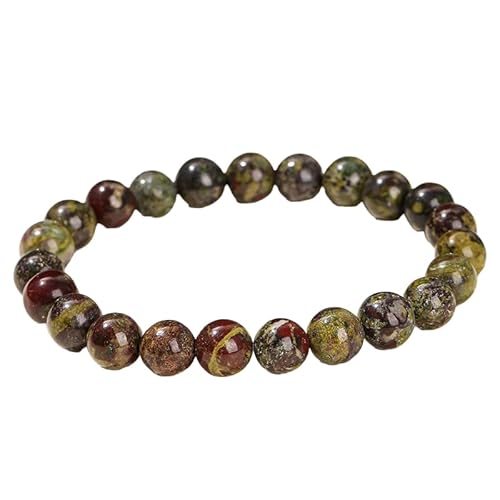 YONGHONGKEJI Heilkristall Armband Natürliche Edelstein Perlenarmbänder für Damen und Herren Energie Quarz Kristallstein Dehnbare Armreifen 7 Chakren Freundschaftsarmbänder Schmuckgeschenke Drach von YONGHONGKEJI