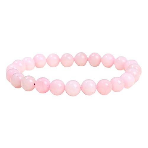 YONGHONGKEJI Heilkristall Armband Natürliche Edelstein Perlenarmbänder für Damen und Herren Energie Quarz Kristallstein Dehnbare Armreifen 7 Chakren Freundschaftsarmbänder Schmuckgeschenke Rosen von YONGHONGKEJI