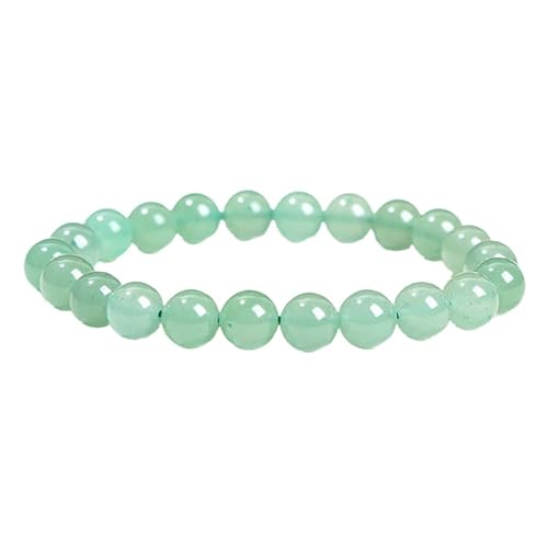 YONGHONGKEJI Heilkristall Armband Natürliche Edelstein Perlenarmbänder für Frauen und Männer Energie Quarzkristall Stein Dehnbare Armreifen 7 Chakra Freundschaftsarmbänder Schmuckgeschenke Grü von YONGHONGKEJI