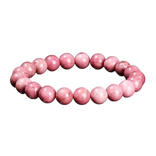 YONGHONGKEJI Heilkristall Armband für Frauen Kristalle und Edelsteine Armreifen 7 Chakra Armband Aus Naturstein Elegante Perlenarmbänder Freundschaftsschmuck Geschenke Roter Holzmaserungsstein 8 Mm von YONGHONGKEJI