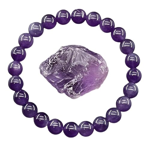 YONGHONGKEJI Kristallarmbänder für Damen 8 Mm Perlenarmbänder Heilende Edelstein Stretcharmbänder Elegante Chakra Armreifen Im Fossil Design für Damen Geburtstags und Weihnachtsschmuck Geschen von YONGHONGKEJI